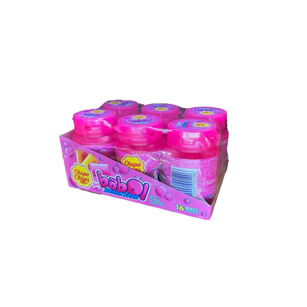 Chupa Chups - Big Babol Lemon Orange Strawberry Flavours Sugar Free 64gx 6pcs - 384g