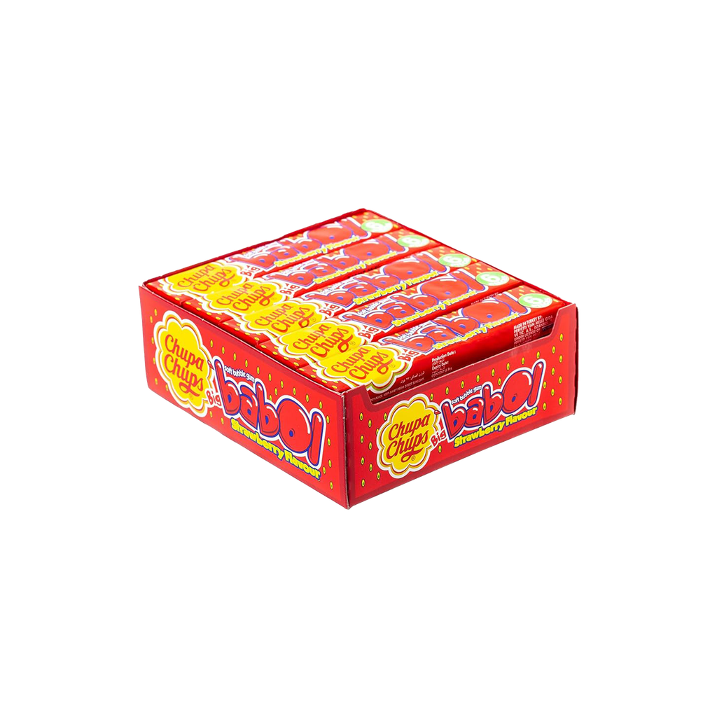 Chupa Chups - Big Babol Strawberry Flavour 27.6g x 20pcs - 552g