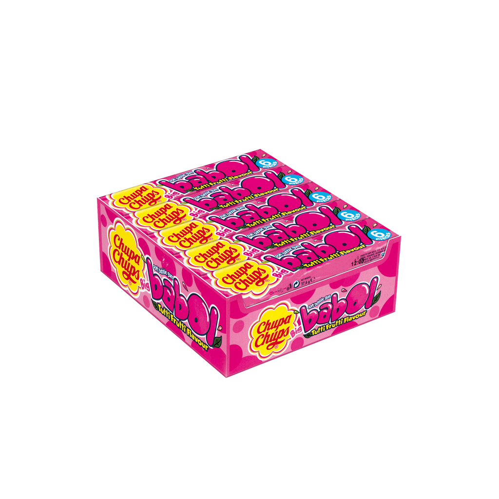 Chupa Chups - Big Babol Tutti Frutti Flavour 27.6g x 20pcs - 552g
