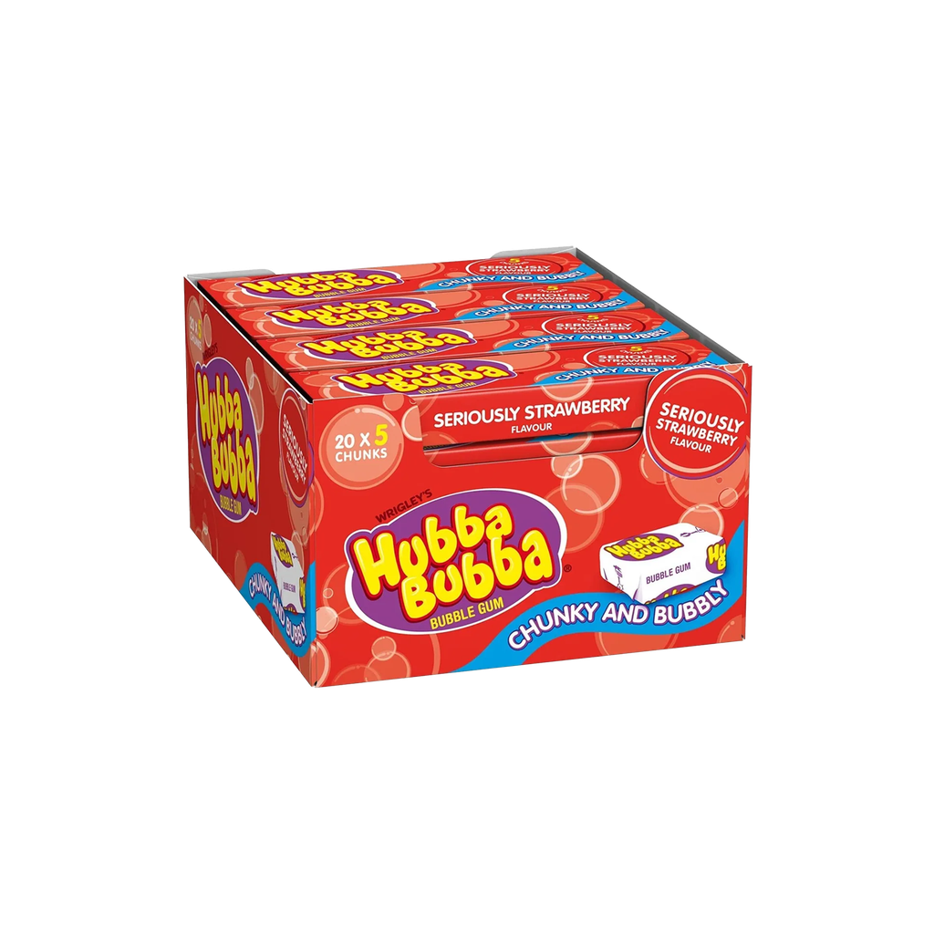 Hubba Bubba - Seriously Strawberry Flavour 35g x 20pcs - 700g