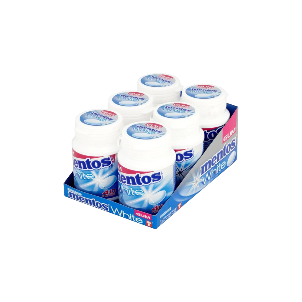Mentos - White Sweet Mint Sugarfree With Xylitol 60g x 6pcs - 360g