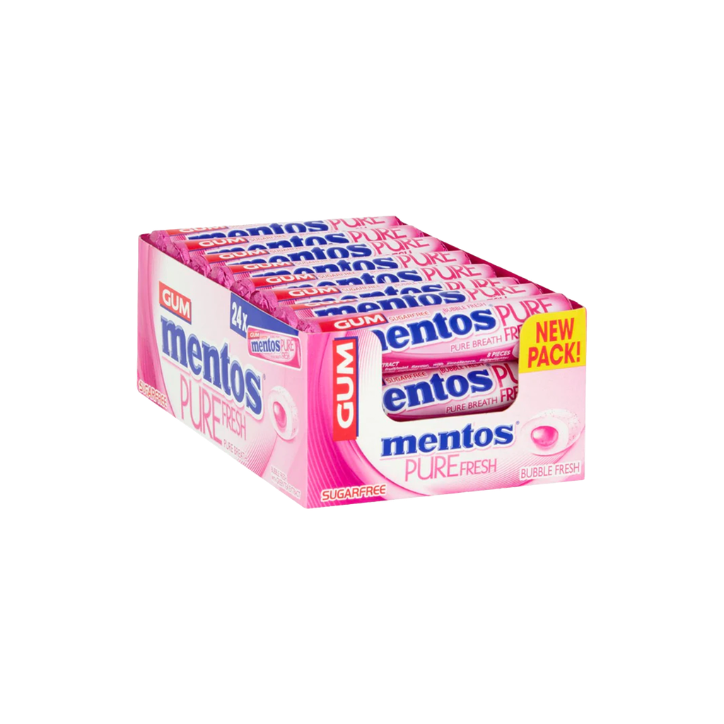 Mentos - Pure Fresh Pure Breath Bubble Fresh - 15.5g x 24pcs - 372g
