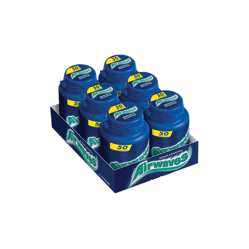 Airwaves - Menthol & Eucalyptus Sugar Free - 64g x 6pcs - 384g