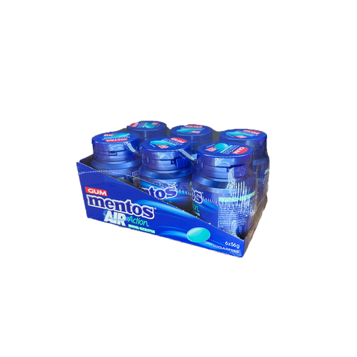 Mentos - Air Action Menthol-Eucalyptus Sugar Free 56g x 6pcs - 336g