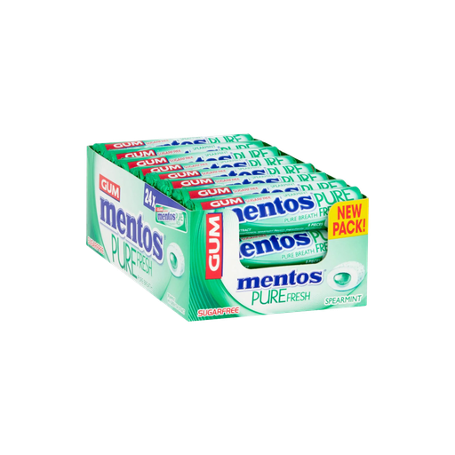 Mentos - Pure Fresh Pure Breath With Green Tea Extract - 15.5g x 24pcs - 372g
