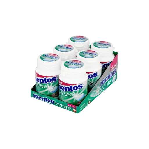 Mentos - White Green Mint Sugarfree With Xylitol 60g x 6pcs - 360g