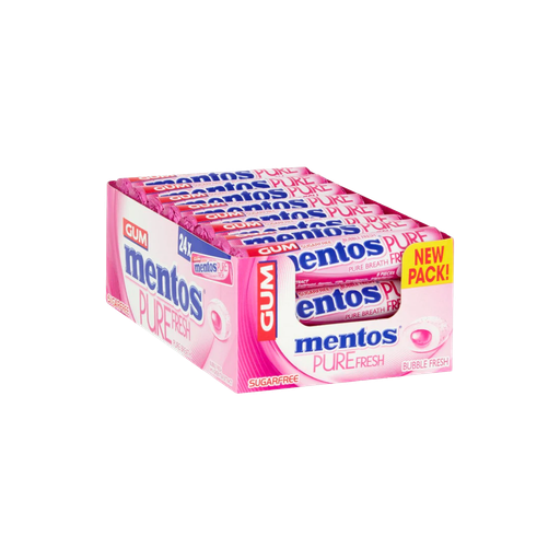 Mentos - Pure Fresh Pure Breath Bubble Fresh - 15.5g x 24pcs - 372g